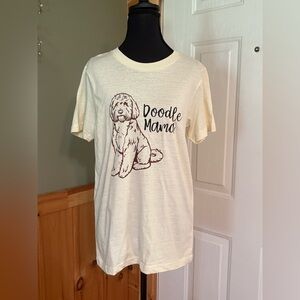 Makers Market Cream Doodle Mama Graphic T-Shirt NWOT